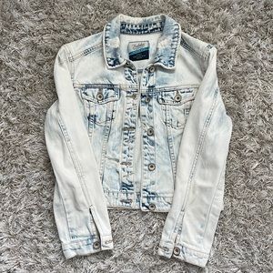 Zara cropped denim jacket